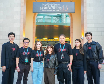 “บ้านผีสิงธี่หยด” สุดสยองกลาง “Universal Studios Singapore” นักแสดงไทยบินลัดฟ้าร่วมสัมผัสความหลอนในเทศกาล Halloween Horror Nights 13